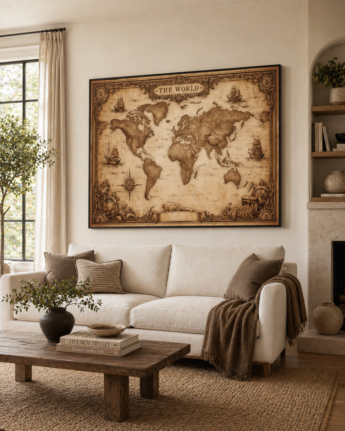 Vintage World Map